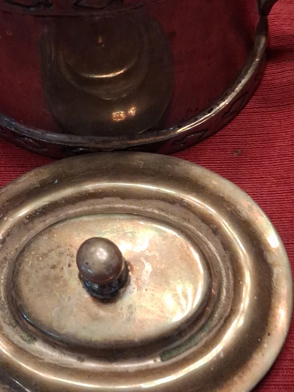 Vintage Silver-Tone Teapot and Sugar Bowl Set - Silver